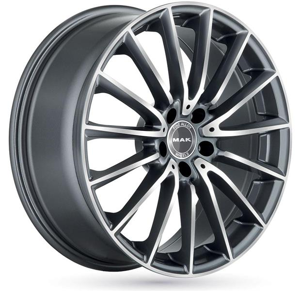 MAK Komet 8x19 5*112 Et:48 Dia:66,6 Gun Metallic Mirror Face