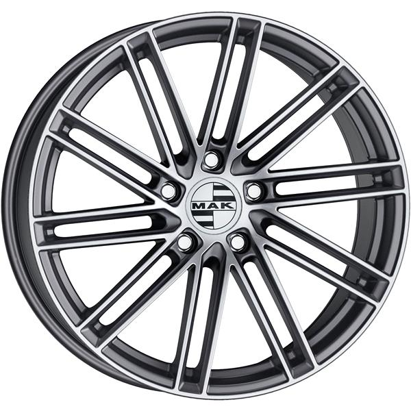 MAK Leipzig 9,5x21 5*130 Et:46 Dia:71,6 Gunmetal Mirror Face