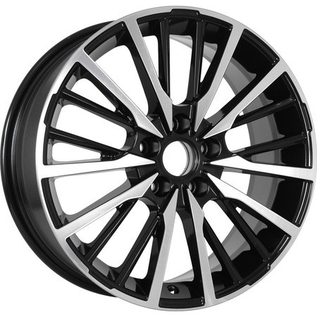 KDW KD1740 7x17 5*108 Et:33 Dia:60,1 Black_Front_Polished