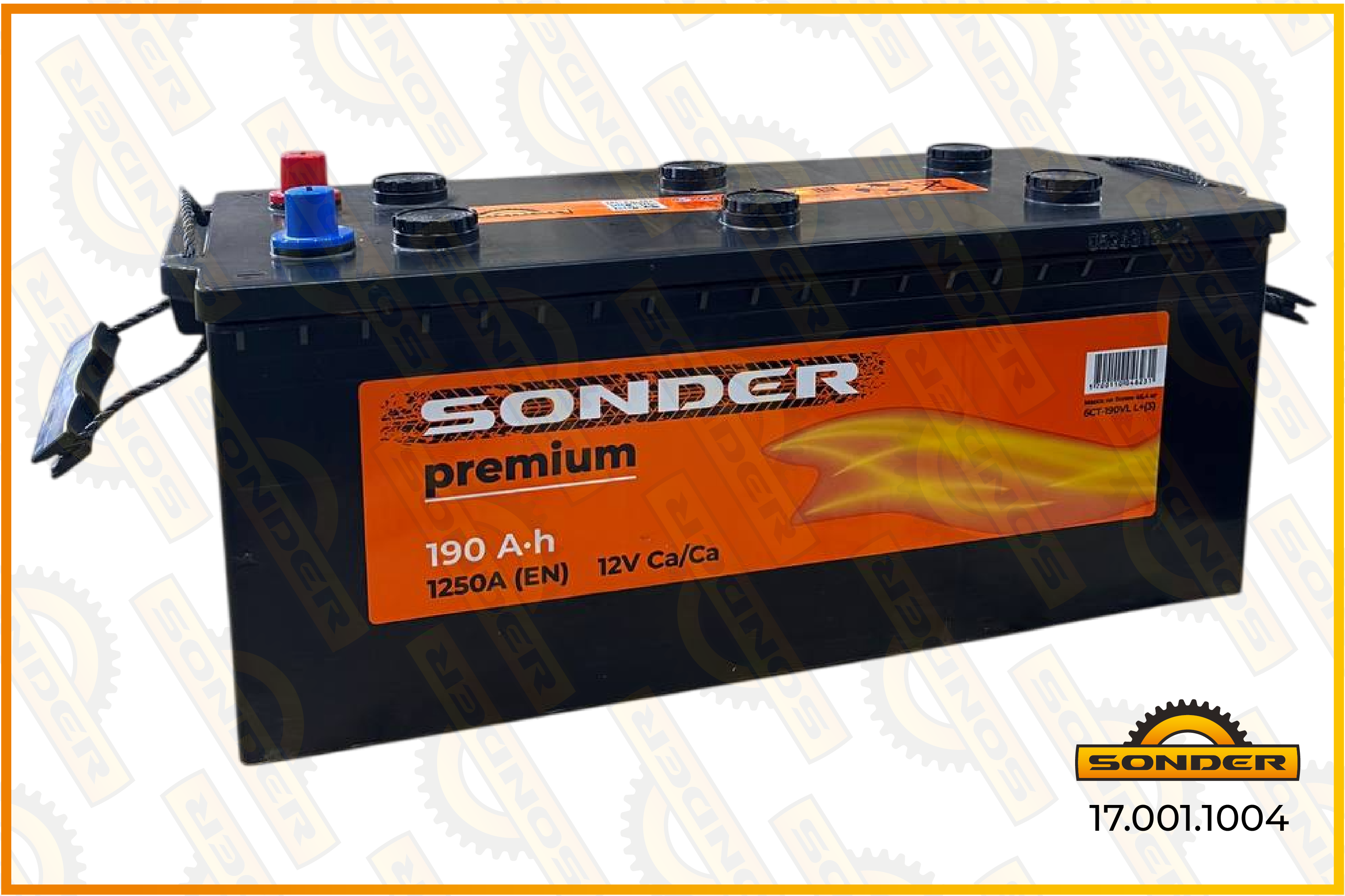 АКБ Sonder Premium 190Ah 1250А + слева 510x218x225 17.001.1004