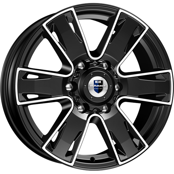 K&amp;K Севенна 7x17 6*127 Et:40 Dia:77,8 Алмаз черный