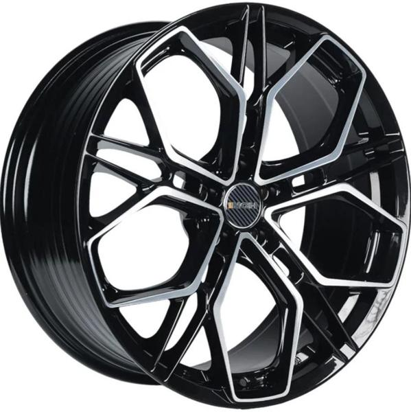 INCH FA8534 8x18 5*108 Et:45 Dia:63,4 Gloss Black Machined Face