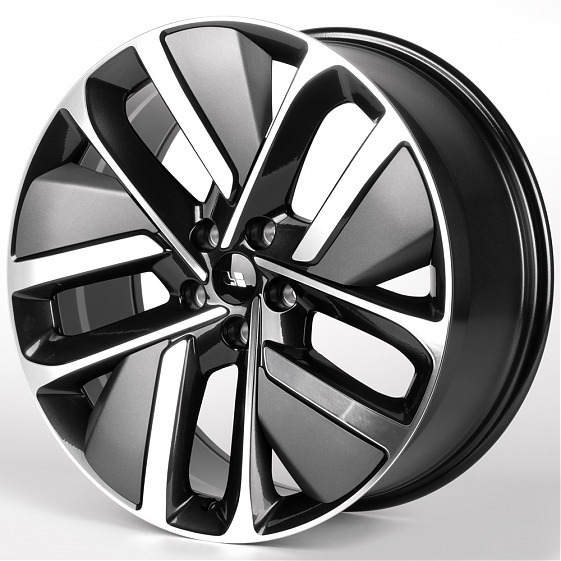 IWheel IVF-3164 9x21 5*120 Et:45,5 Dia:62,5 Чёрный Глянцевый + Полированные Спицы