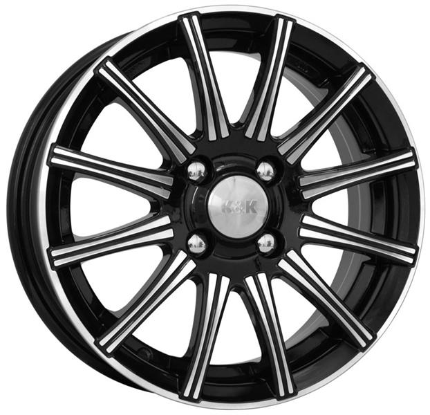 K&K Сиеста 5x13 4*98 Et:29 Dia:58,6 алмаз черный