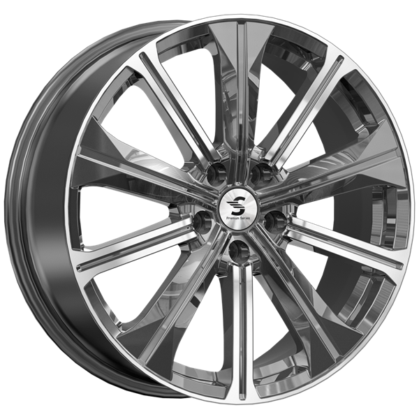 Premium Series КР013 7x19 5*108 Et:33 Dia:60,1 Diamond gloss graphite