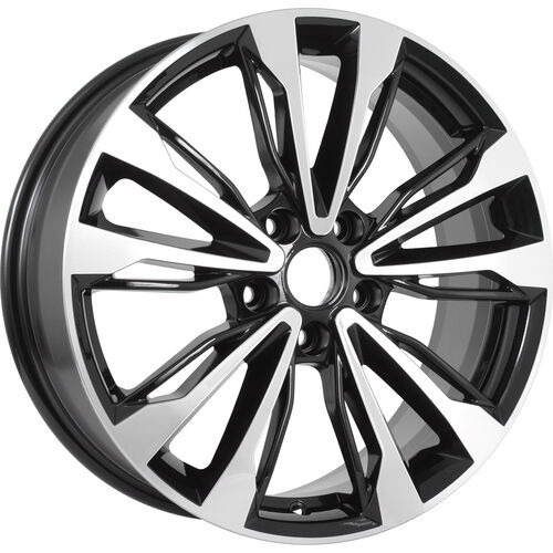 KDW KD1830 7x18 5*108 Et:47 Dia:60,1 Black_Front_Polished