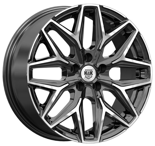 K&amp;K Ариус (КС1187) 7x17 5*108 Et:42 Dia:63,35 алмаз чёрный