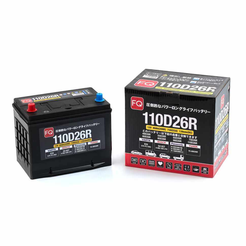 АКБ FQ JIS RED 110D26R 80Ah/730A 260x172x200/221 мм 00000008024