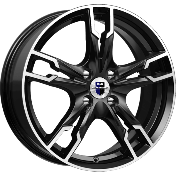K&K Солар 7x17 5*114,3 Et:48,5 Dia:67,1 Алмаз чёрный