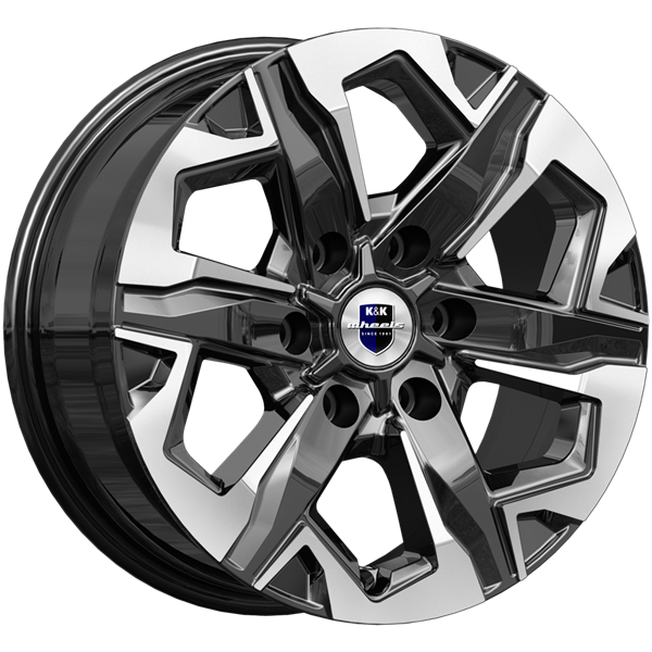 K&amp;K Тейт 7,5x17 6*139,7 Et:36 Dia:100,1 Алмаз черный