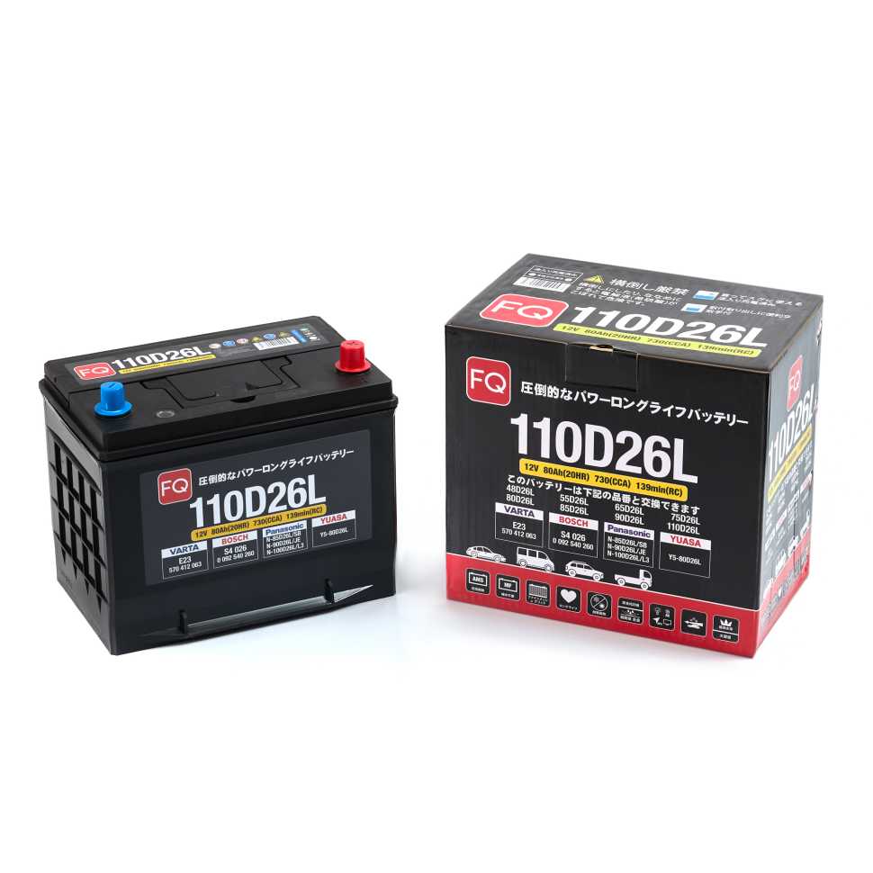 АКБ FQ JIS RED 110D26L 80Ah/730A 260x172x200/221 мм 00000008023