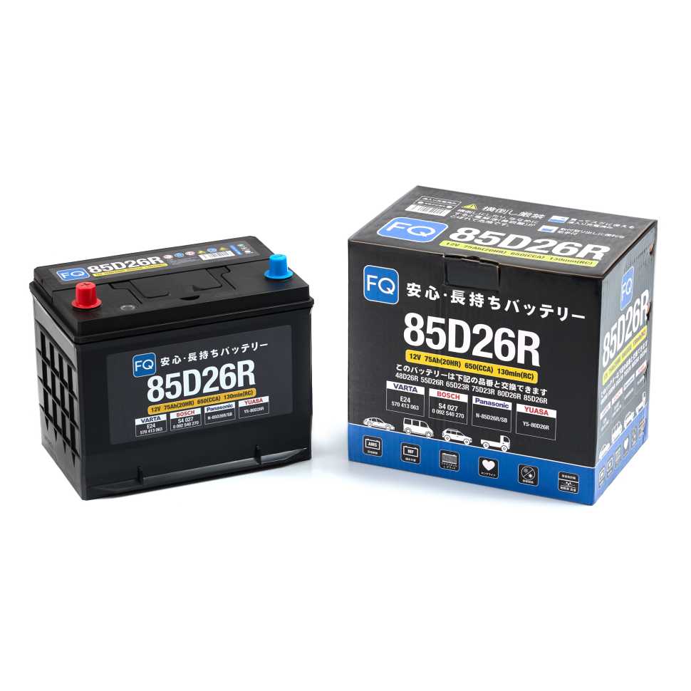 АКБ FQ JIS BLUE 85D26R 75Ah/650A 260x172x200/221 мм 00000008022