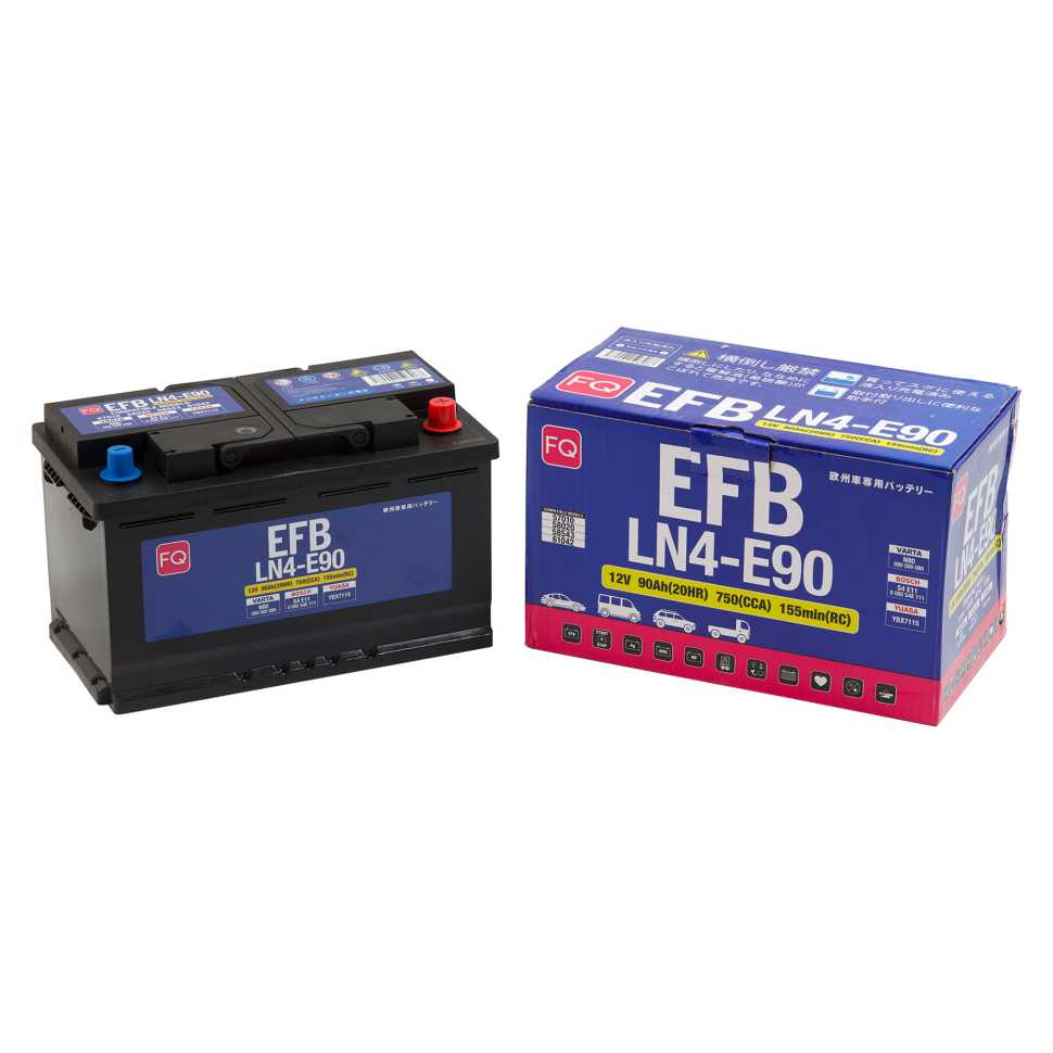 АКБ FQ DIN EFB LN4-E90 90Ah/750A 315x175x190/190 мм LN4E90