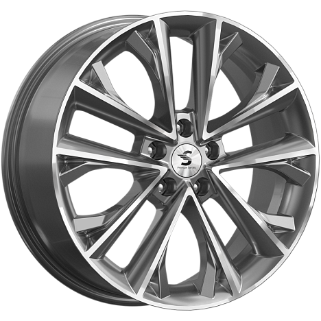 Premium Series КР012 7x18 5*108 Et:38 Dia:60,1 Diamond gloss graphite