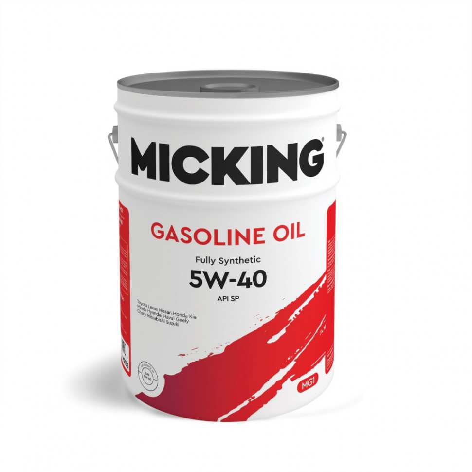 Моторное масло Micking Gasoline Oil MG1 5W-40 SP synth. 20 л
