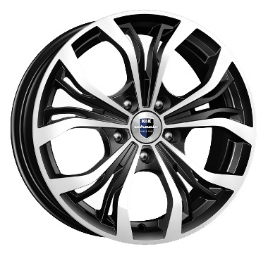 K&amp;K Аламида 6,5x16 5*100 Et:38 Dia:67,1 алмаз черный