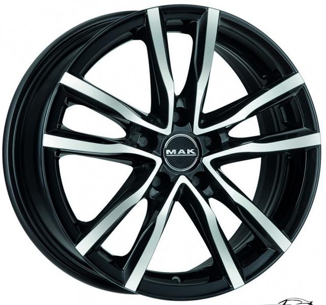MAK MILANO 7x17 5*114,3 Et:40 Dia:76,1 Black Mirror