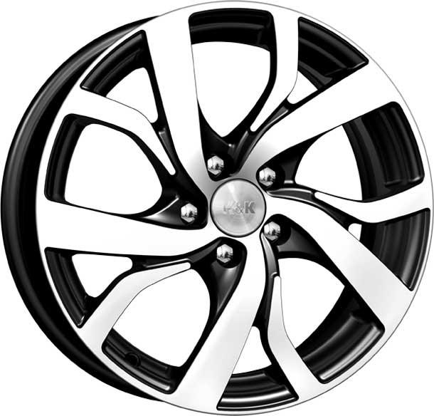 K&amp;K Палермо 6x15 5*100 Et:45 Dia:67,1 алмаз черный