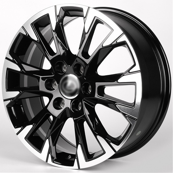IWheel IVF-3159 8x20 6*139,7 Et:55 Dia:95,1 Чёрный Глянцевый + Полированные Спицы