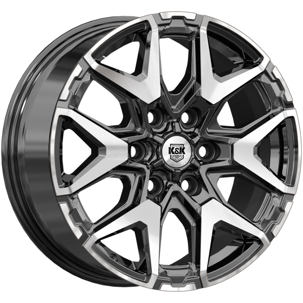 K&amp;K Гангут (КС1176) 7,5x18 6*139,7 Et:36 Dia:100,1 алмаз чёрный