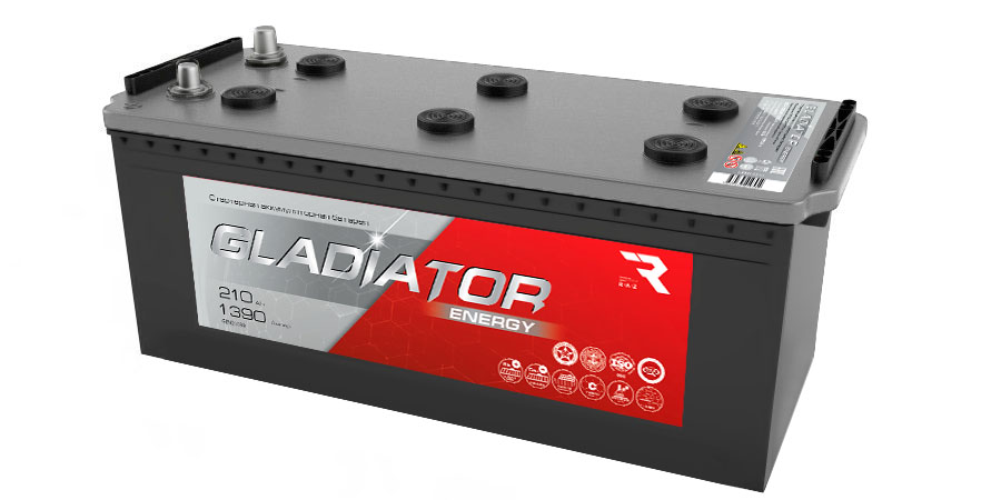 АКБ GLADIATOR Energy 6CT-210L(3) 210Ач 1390А 516х223х223
