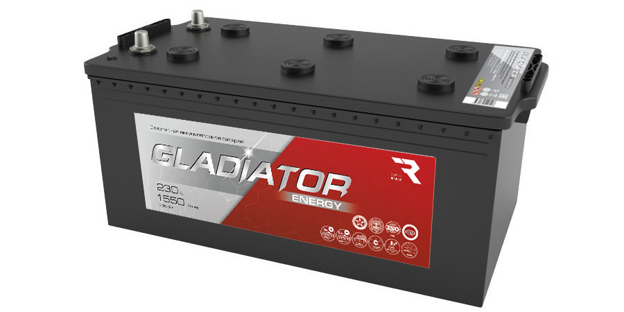 АКБ GLADIATOR Energy 6CT-230L(3) 230Ач 1550А 518х275х242