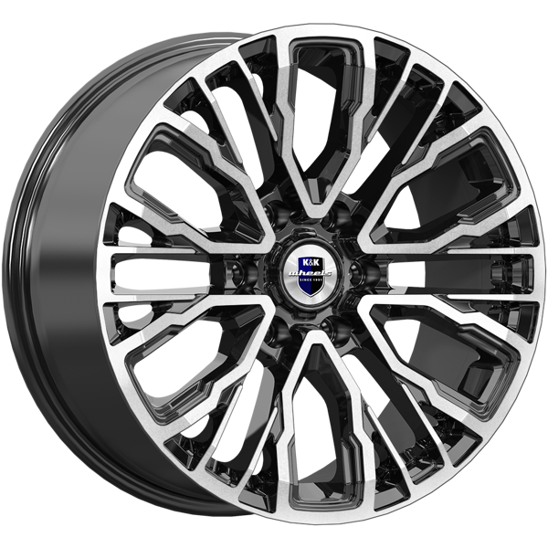 K&amp;K Кортес 8,5x19 6*139,7 Et:38 Dia:67,1 алмаз чёрный