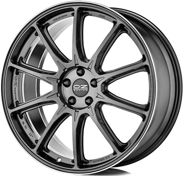 OZ Hyper XT HLT 9x21 5*112 Et:37 Dia:79 Star Graphite Diamond Lip