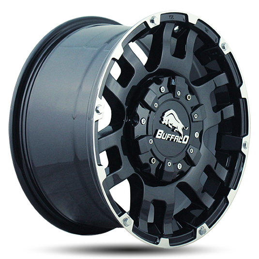 BUFFALO BW-004 9x20 6*139,7 Et:18 Dia:106,1 gloss-black-machined-face