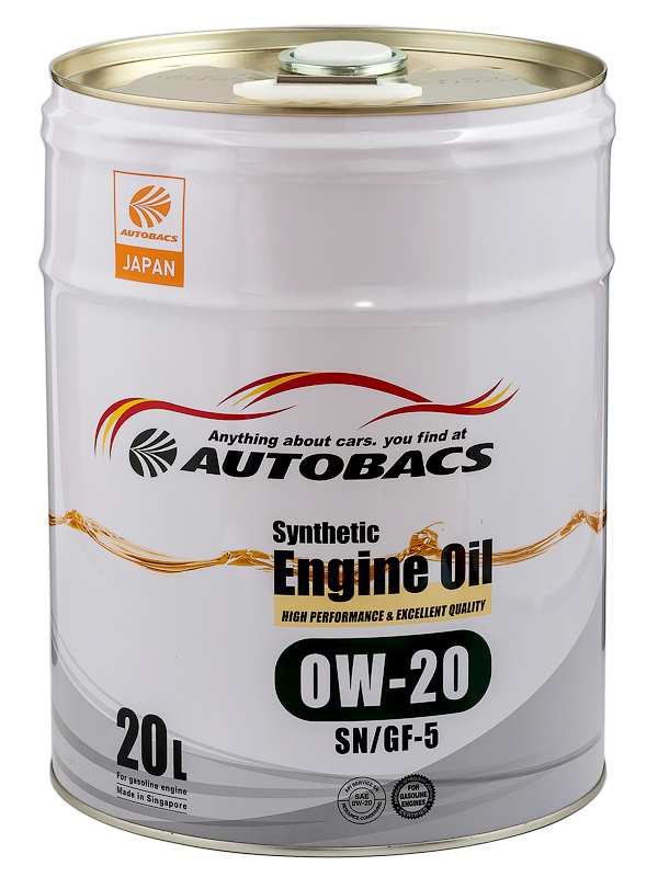 Моторное масло AUTOBACS Synthetic Engine Oil 0W-20 SN/GF-5 20 л. SGP A00032059