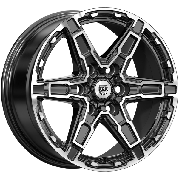 K&amp;K Дистрикт 8x18 6*139,7 Et:25 Dia:77,9 алмаз чёрный