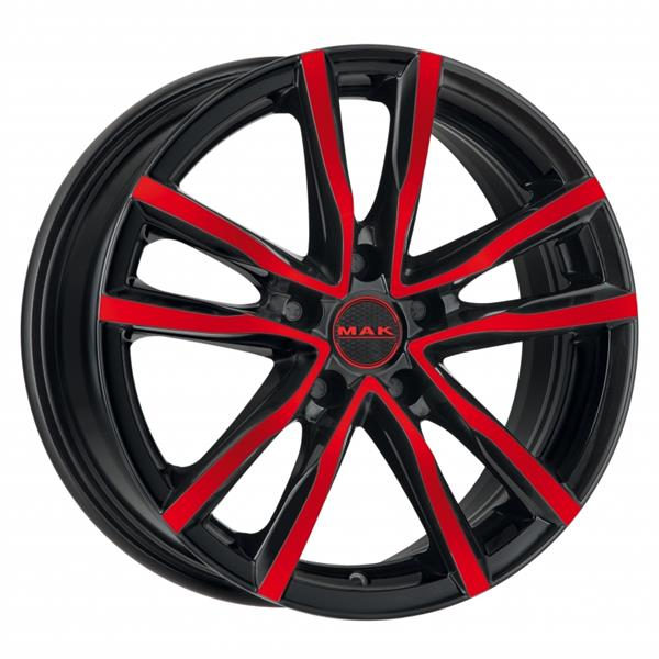 MAK MILANO 6,5x16 5*112 Et:45 Dia:76,1 Black and Red