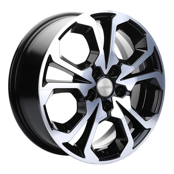 KDW KD1724 6,5x17 5*114,3 Et:50 Dia:66,1 Black_Front_Polished