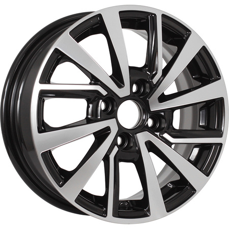 KDW KD1430 5,5x14 4*100 Et:40 Dia:56,6 Black_Front_Polished