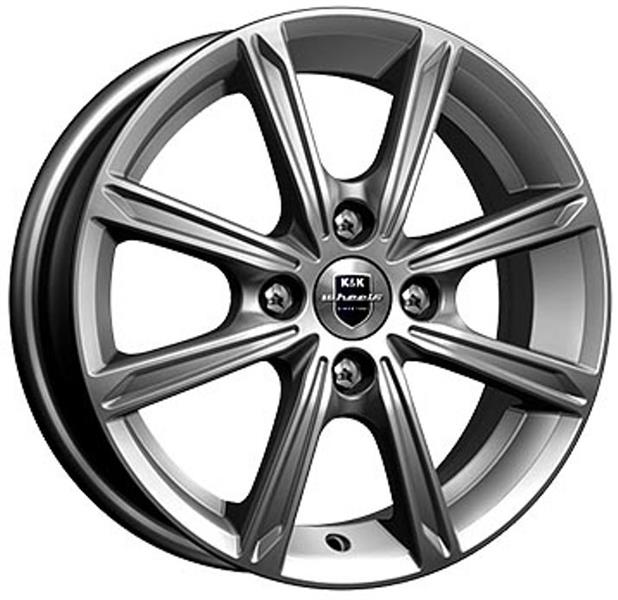 K&amp;K Флэш 5x14 4*100 Et:45 Dia:67,1 дарк платинум