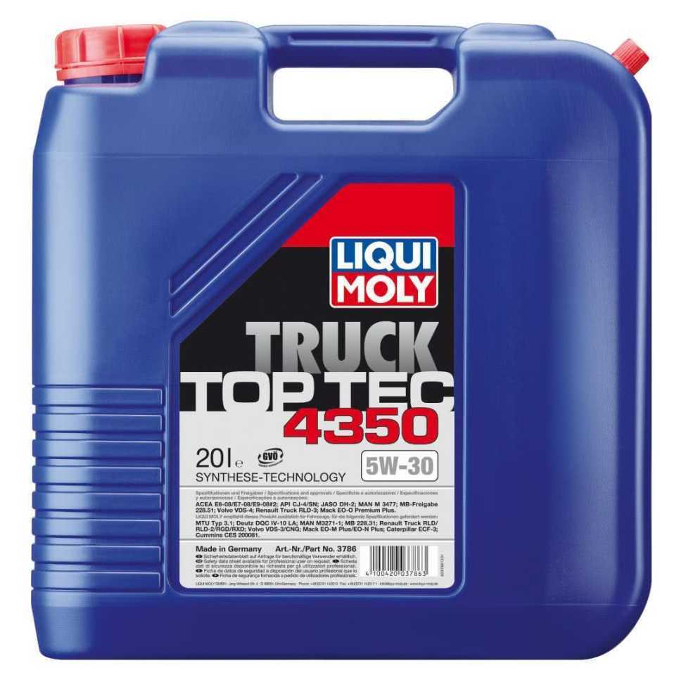 Моторное масло Liqui Moly Top Tec Truck 4350 5W30 20л 3786