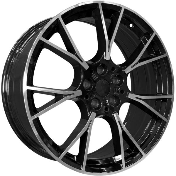 PDW 5407 8,5x19 5*112 Et:25 Dia:66,6 Gloss Black Machine Face