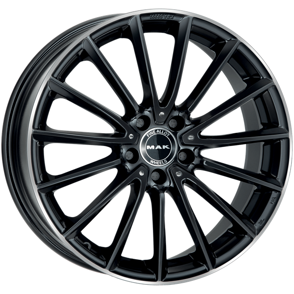 MAK Komet 8x19 5*112 Et:33 Dia:66,6 Gloss Black Mirror Ring