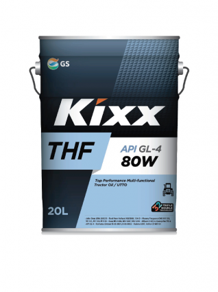 Универсальное тракторное гидротрансмиссионное масло UTTO Kixx THF GL-4 80W 20 л