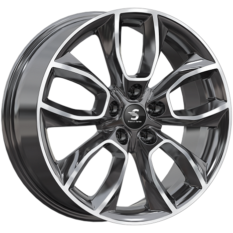 Premium Series КР001 7,5x18 5*114,3 Et:45 Dia:66,1 Diamond black gris