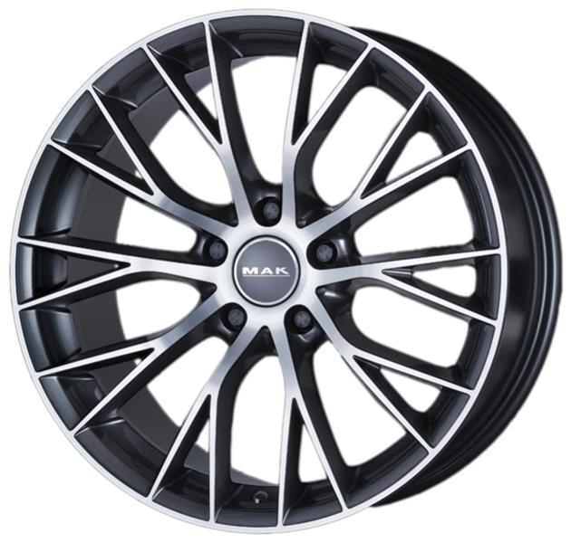 MAK MUNCHEN 8x18 5*108 Et:42 Dia:63,3 Gun Metallic-Mirror Face