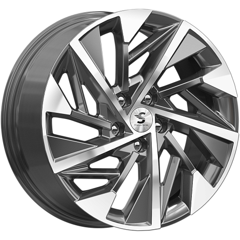 Premium Series КР009 7,5x18 5*114,3 Et:45 Dia:60,1 diamond gloss graphite