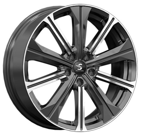 Premium Series КР013 7x19 5*108 Et:45 Dia:60,1 Diamond Black Gris