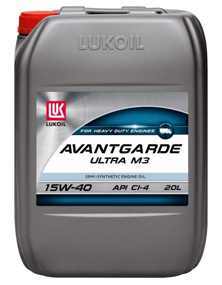 Моторное масло LUKOIL Avantgarde Ultra M3 SAE 15W40, API CI-4, канистра 20 л/17,6кг 3187428