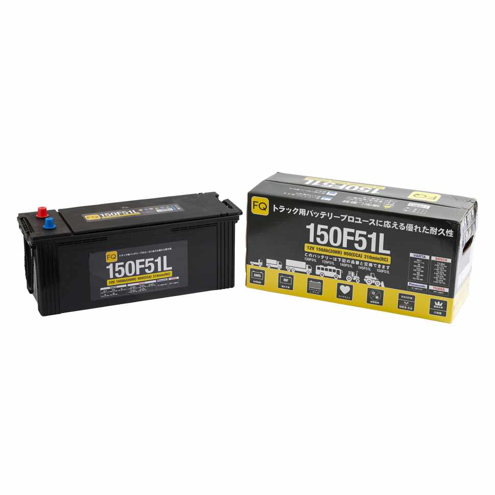 АКБ FQ TRUCK &amp; BUS 150F51L 150Ah/950A 505x183x199/224 мм 150F51L