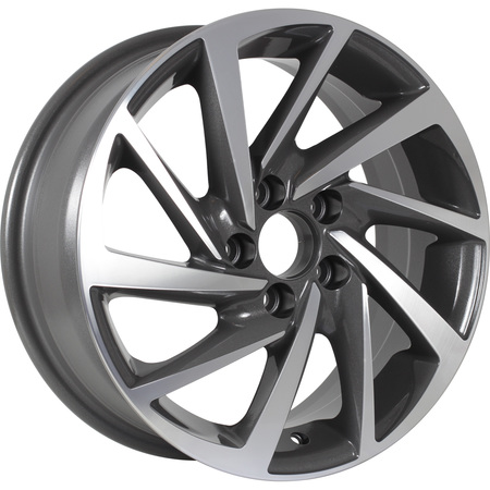 KDW KD1530 6x15 5*100 Et:38 Dia:57,1 Grey_Front_Polished