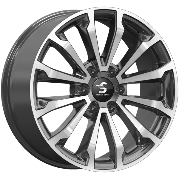 Premium Series КР006 8,5x20 6*139,7 Et:33 Dia:100,1 Diamond Black Gris