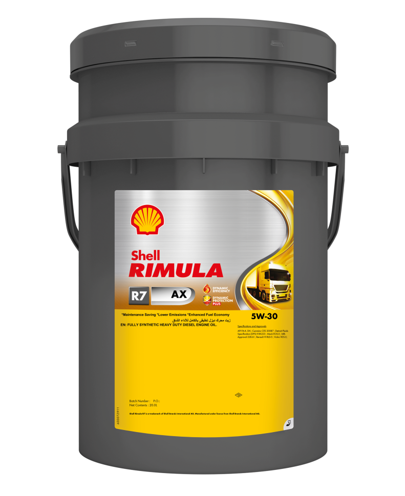 Моторное масло Shell Rimula R7 AX 5W30 20 л 550071984