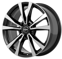 Rial M12 8x18 5*112 Et:38 Dia:66,6 Diamond Black Front Polished 