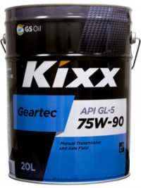 Трансмиссионное масло Kixx Geartec GL-5 75W-90 20 л 
